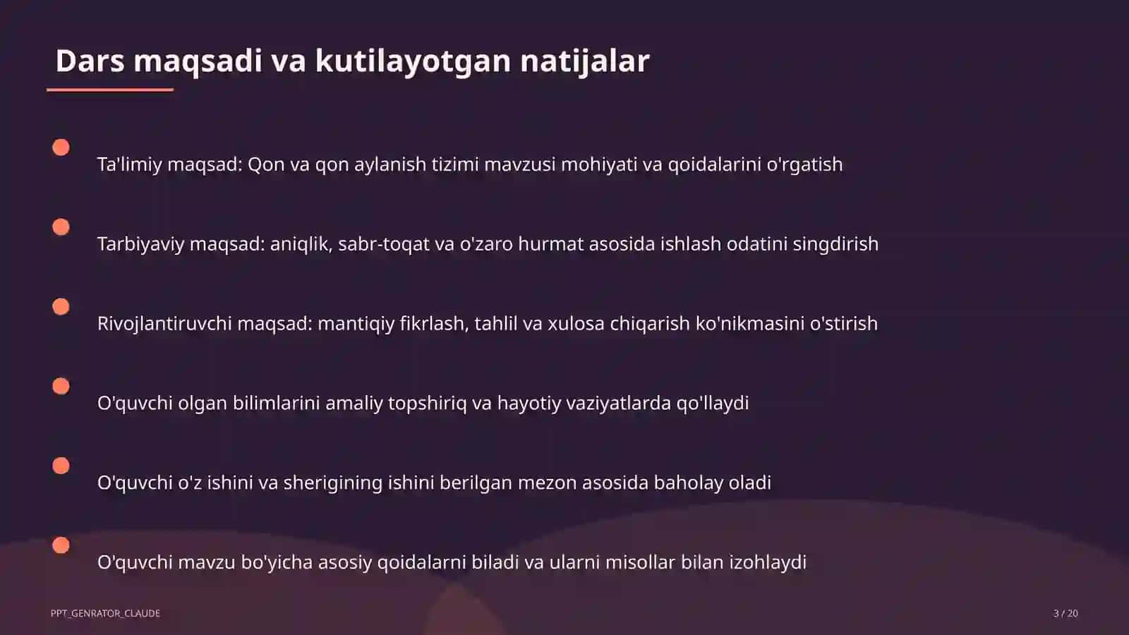 Qon va qon aylanish tizimi (8-sinf) 3