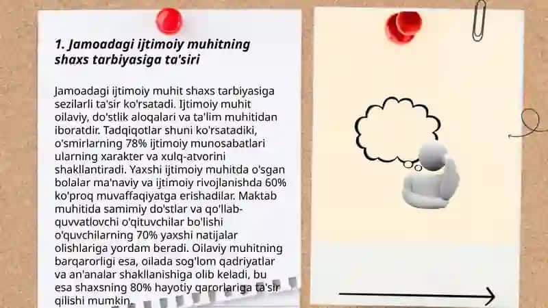 Jamoaning shaxs tarbiyasida tasiri gurux raxbqrining tarbiyaviy ishi 3
