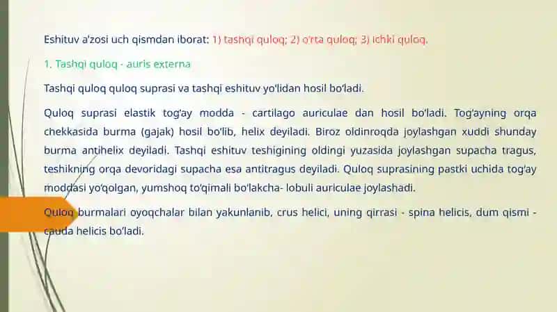 Eshituv va muvozanat a’zolari 3