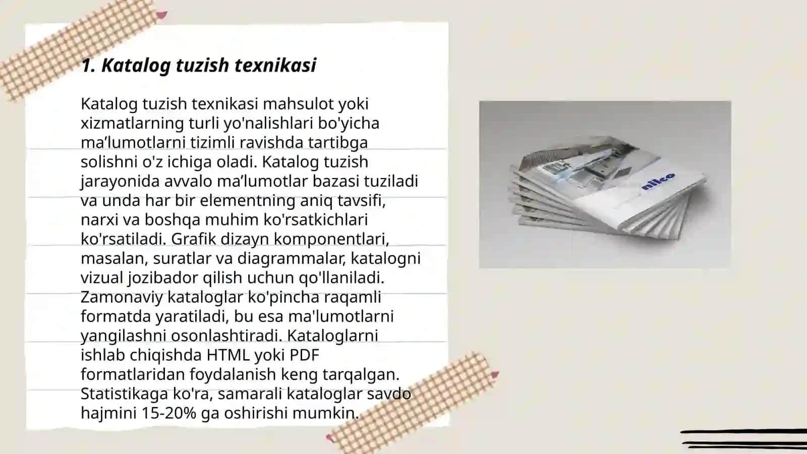 Katalog tuzish texnikasi 3