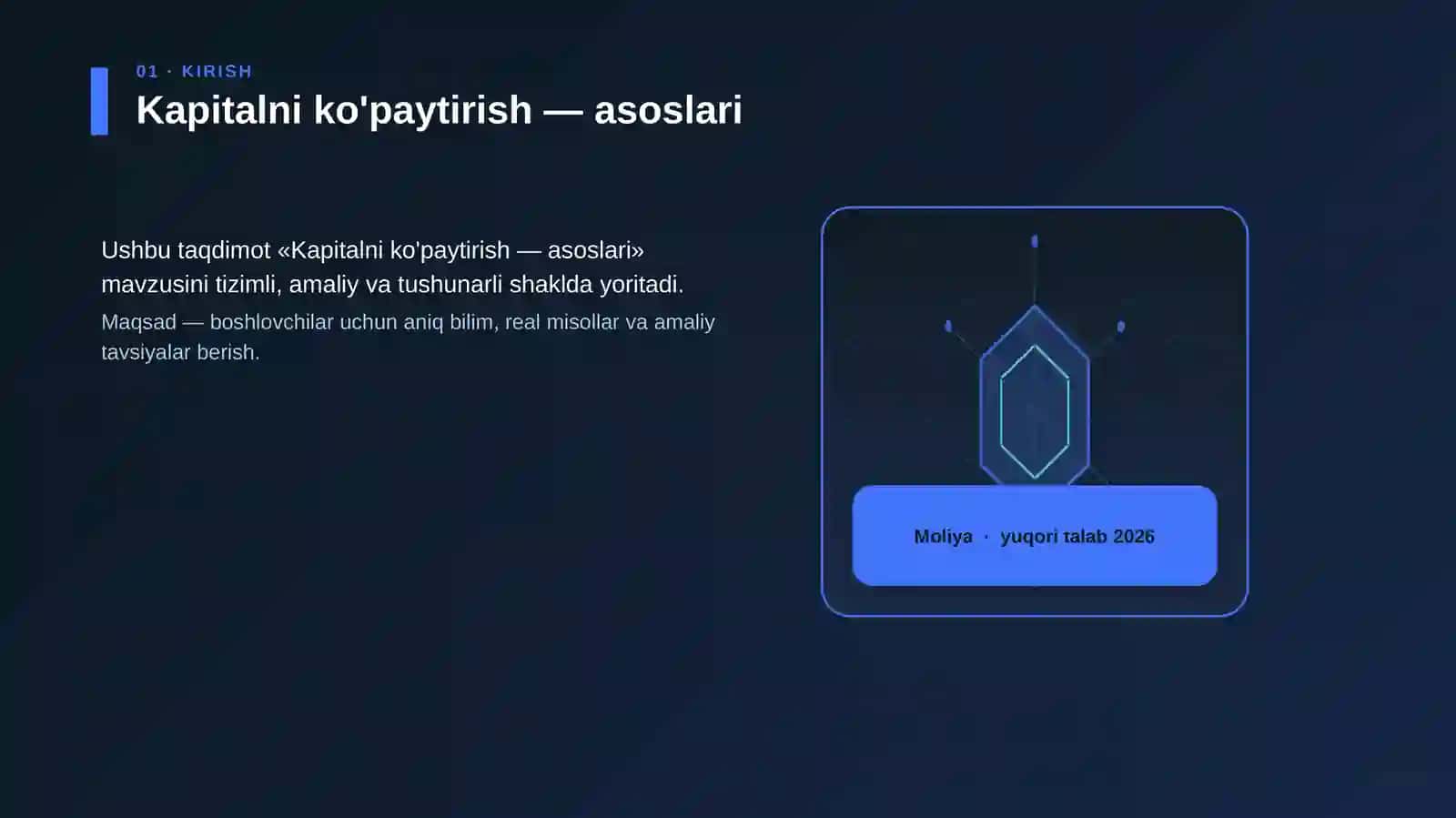 Kapitalni ko'paytirish — asoslari 3