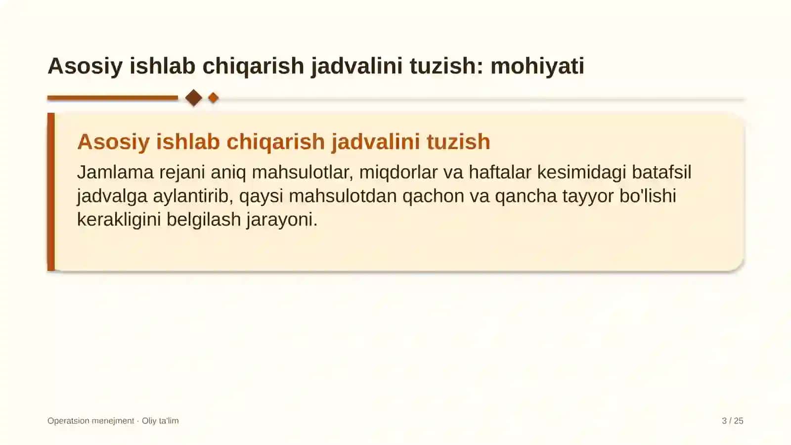 Bulutli xizmatlar provayderlarida asosiy ishlab chiqarish jadvalini tuzish 3