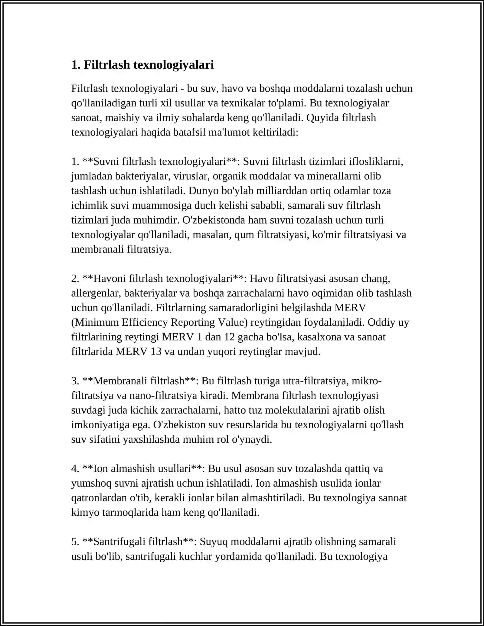 Filtrlash texnologiyalari 3