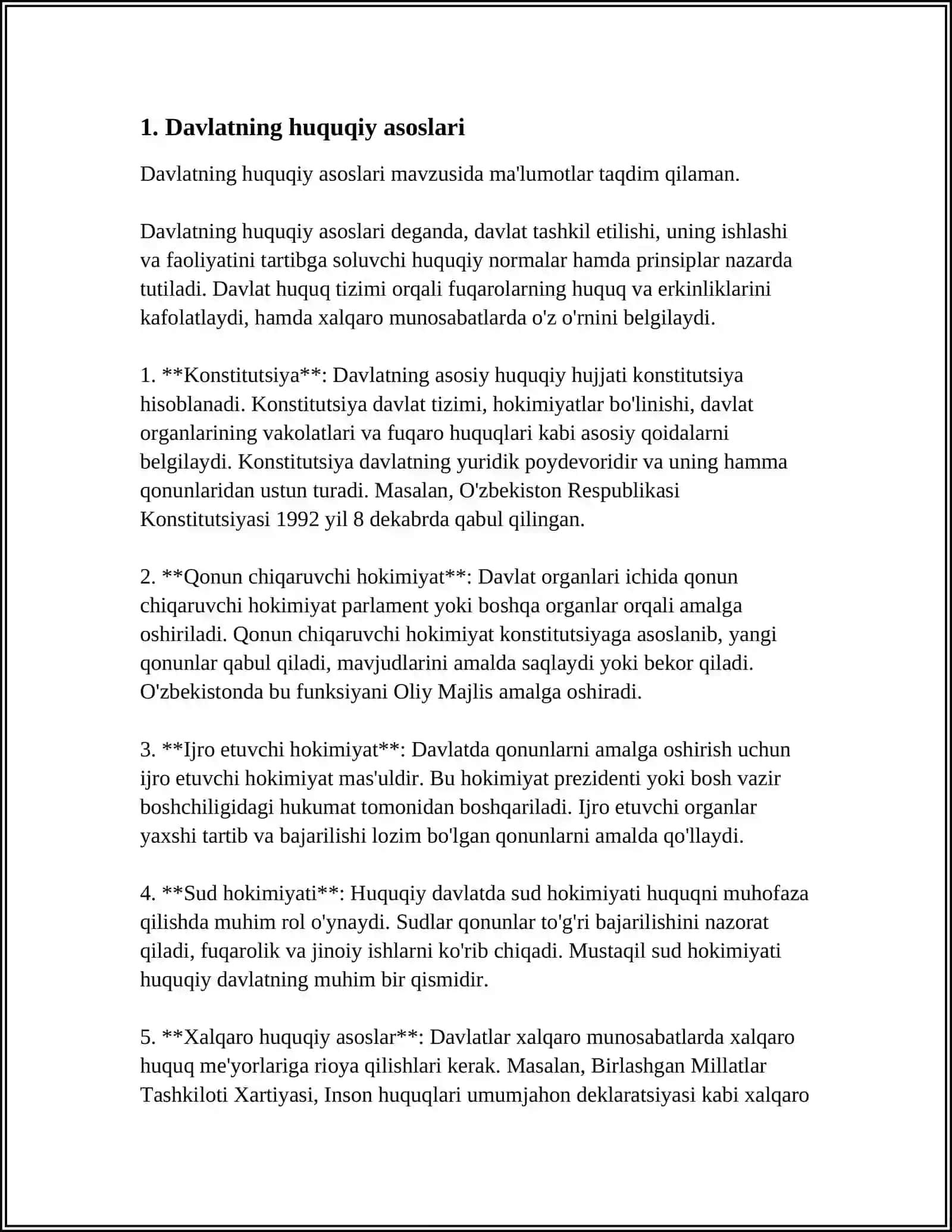 O'ZBEKISTON RESPUBLIKASINING KANSTITUTSIYASIDA JAMIYAT DAVLAT VA HUQUQ MASALALARI 3