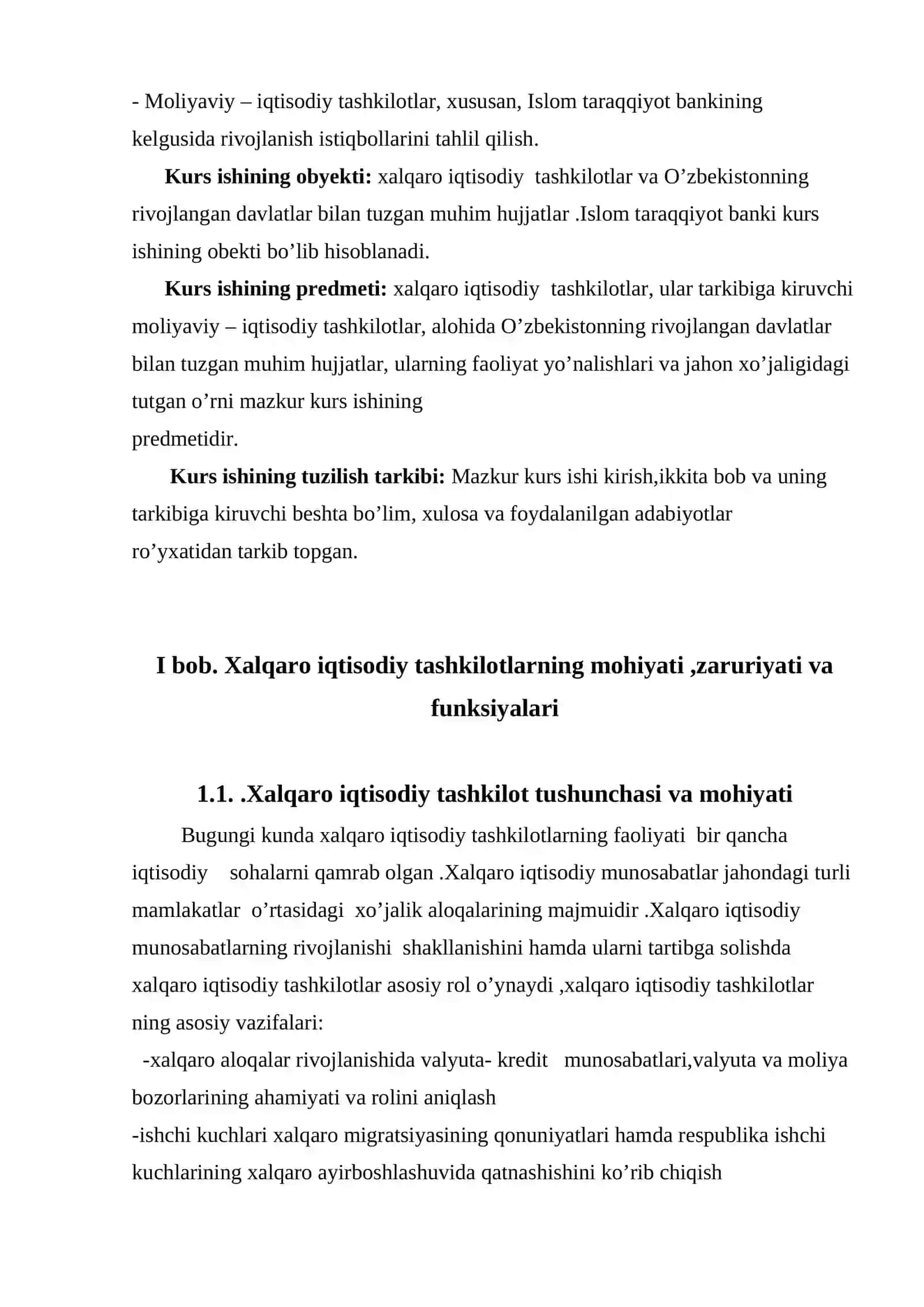 O'zbekistonning xalqaro iqtisodiy tashlikotlar bilan hamkorligi 3