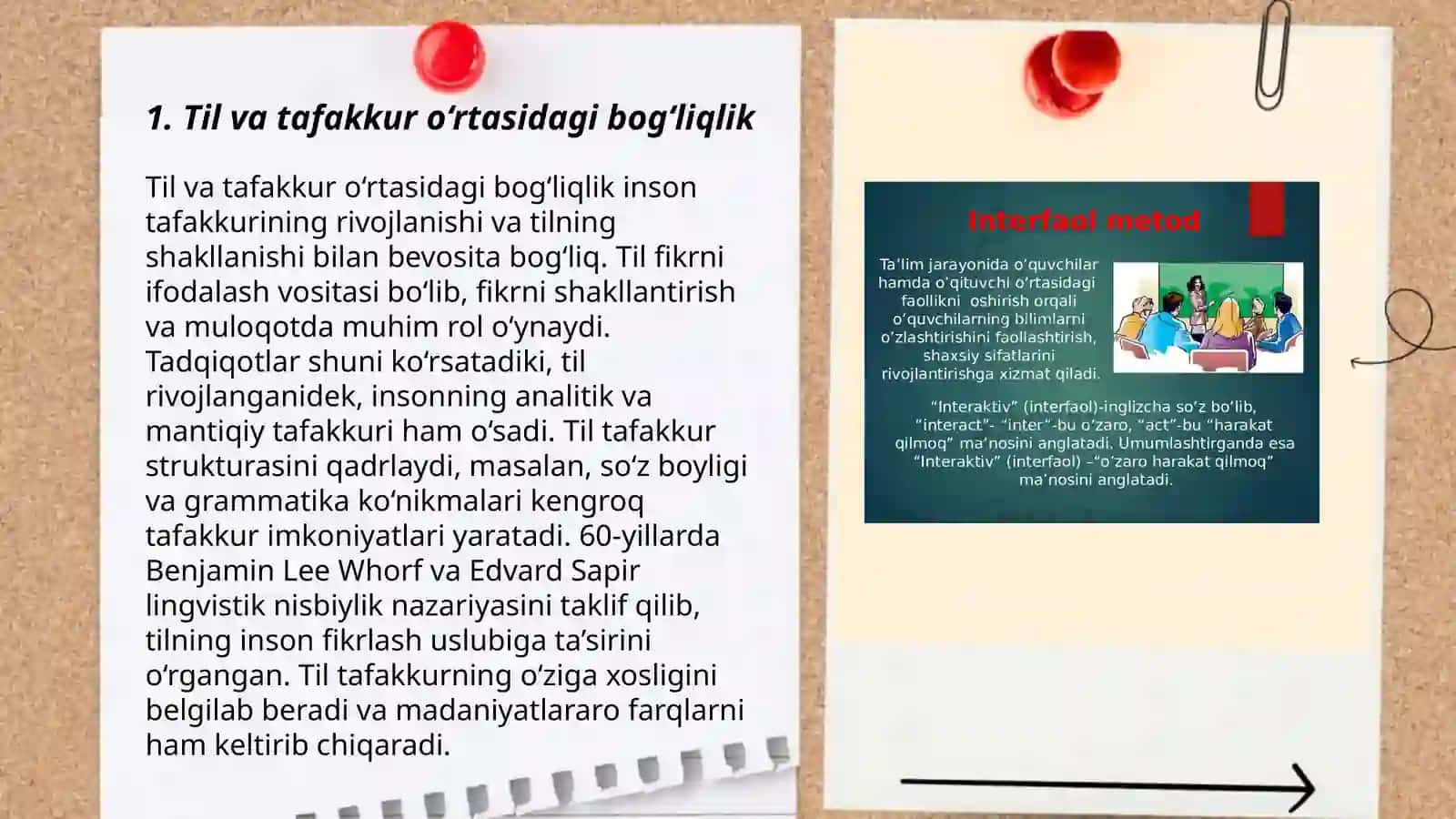 Til fikr ifodasi va fikr manbai sifatida 3
