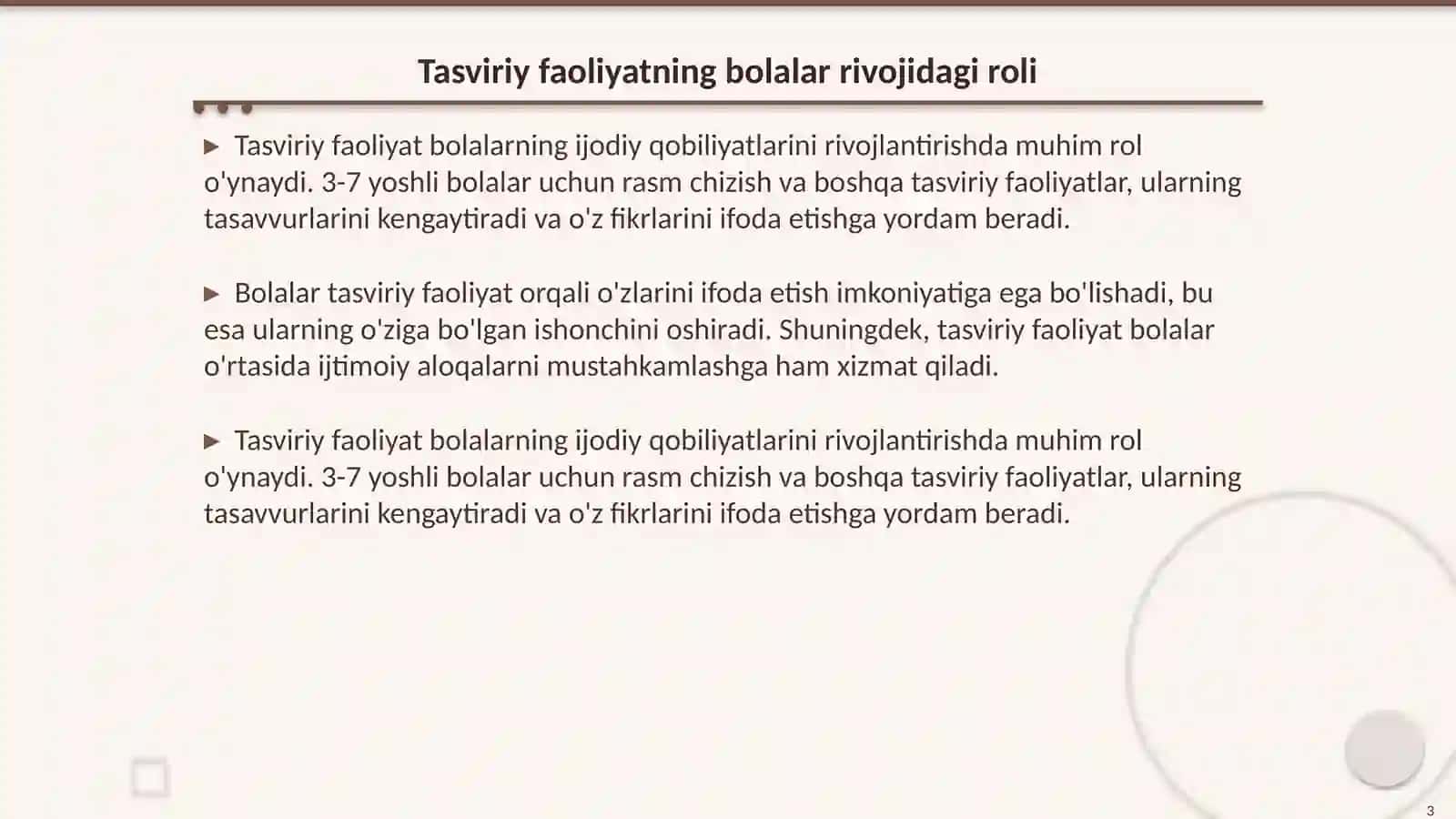 Tasviriy faoliyatning ahamiyati 3