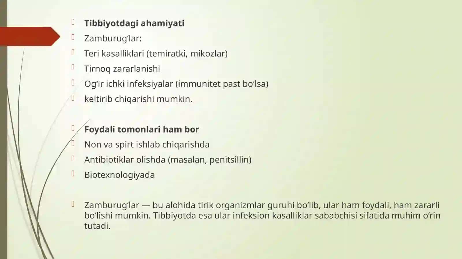 Zamburug‘lar keltirib chiqaruvchi kasalliklar – laboratoriya diagnostikasi va profilaktikasi 3