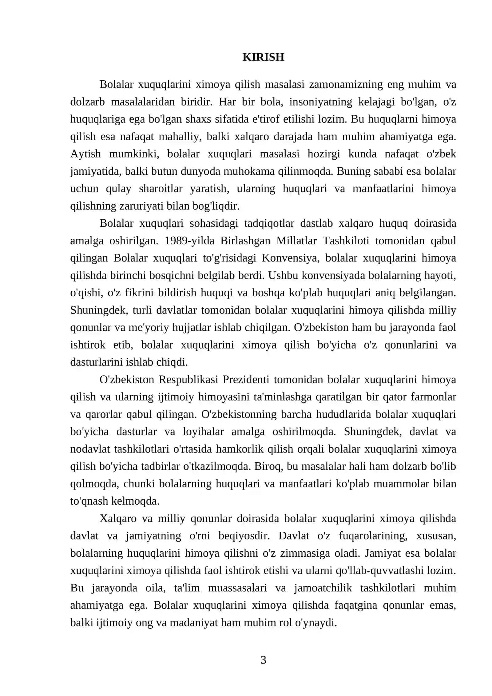 Bolalar xuqularini ximoya qilishning milliy xuquqiy asoslari 3