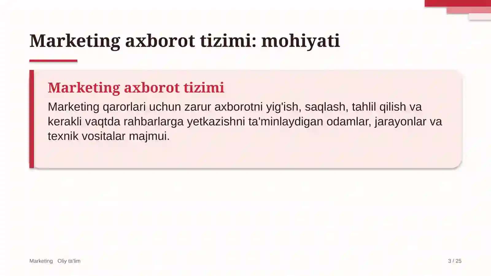 Ijod maktablarida marketing axborot tizimi 3