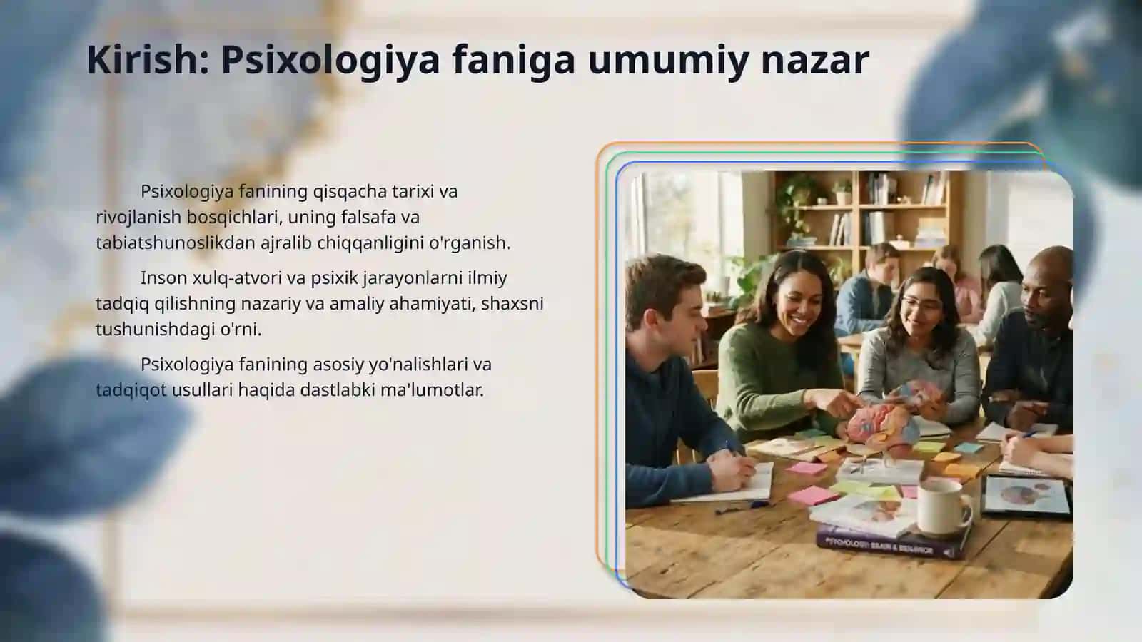 PSIHOLOGIYA MODULINING PREDMETI MAQSADI VA VAZIFALARI 3