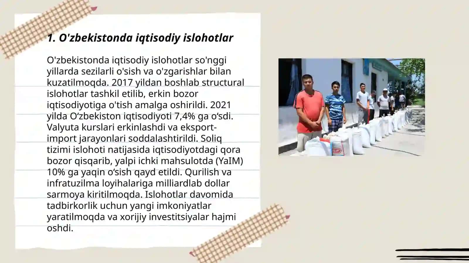 Oʻzbekistonda amalga oshirilayotgan islohotlarning yangi bosqichlari 3