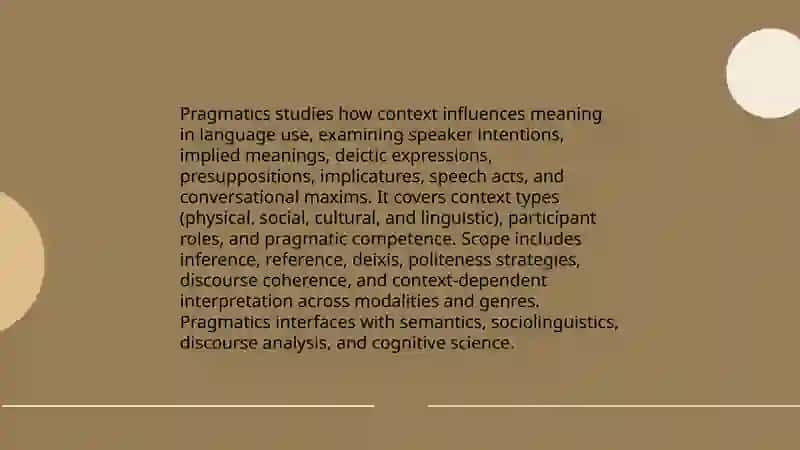 About pragmatics 3