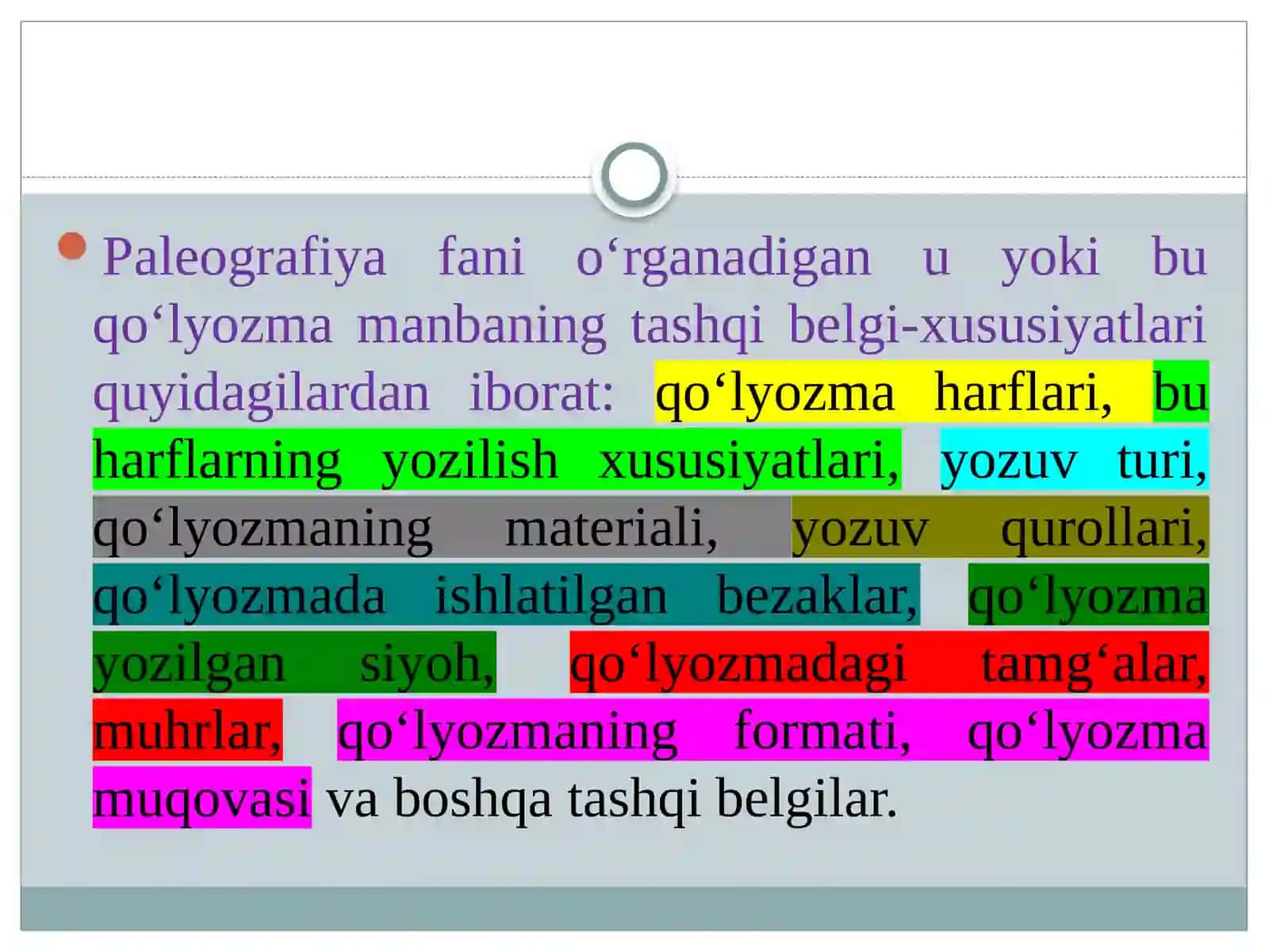 Paleografiyа. Yozuvlarning paydo bo‘lishi 3