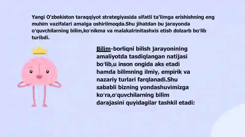 Bilim,koʻnikma va malakalarni tekshirishning vazifalari 3