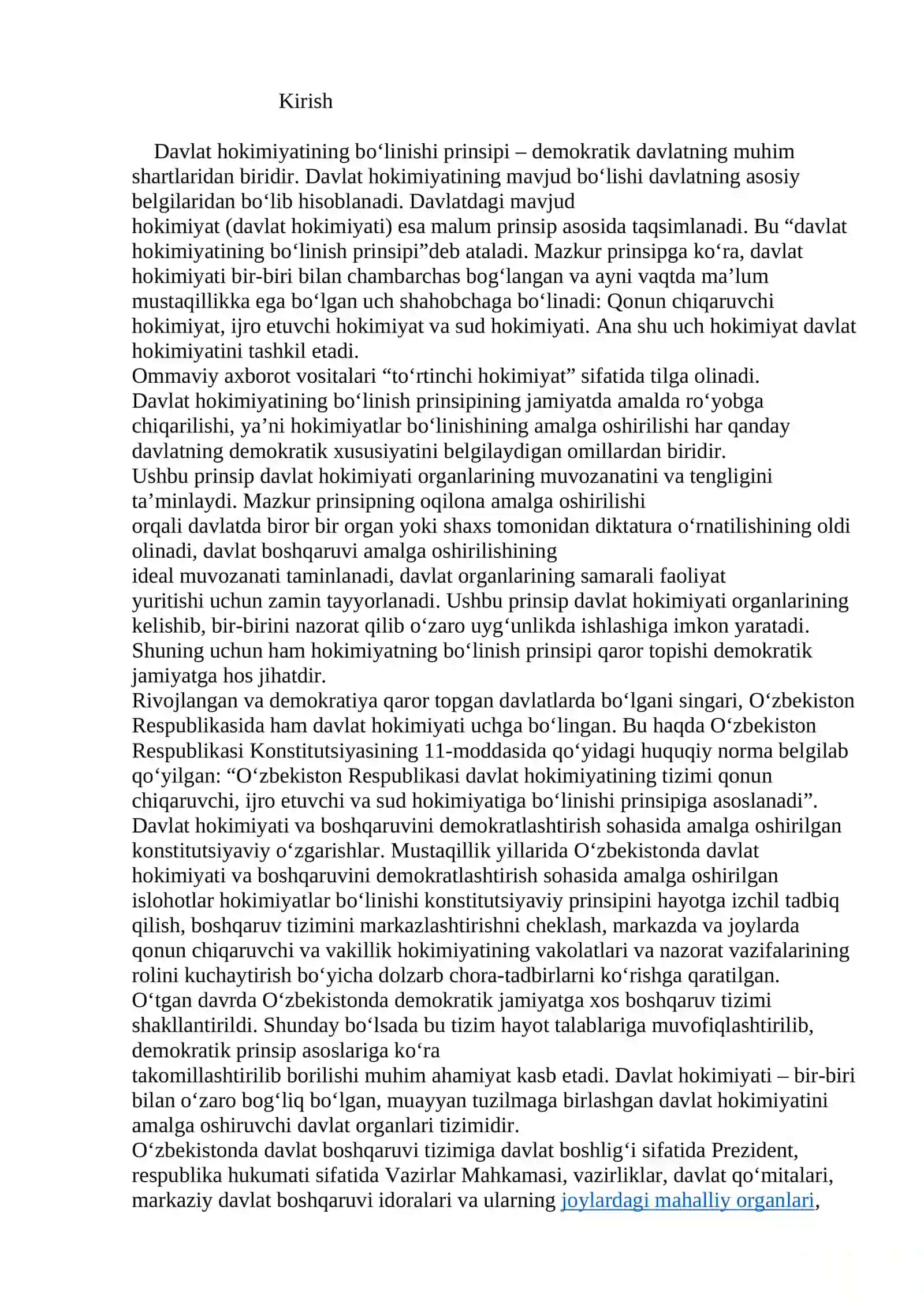 O`zbekistonda parlament tizimi va undagi isloxotlar 3