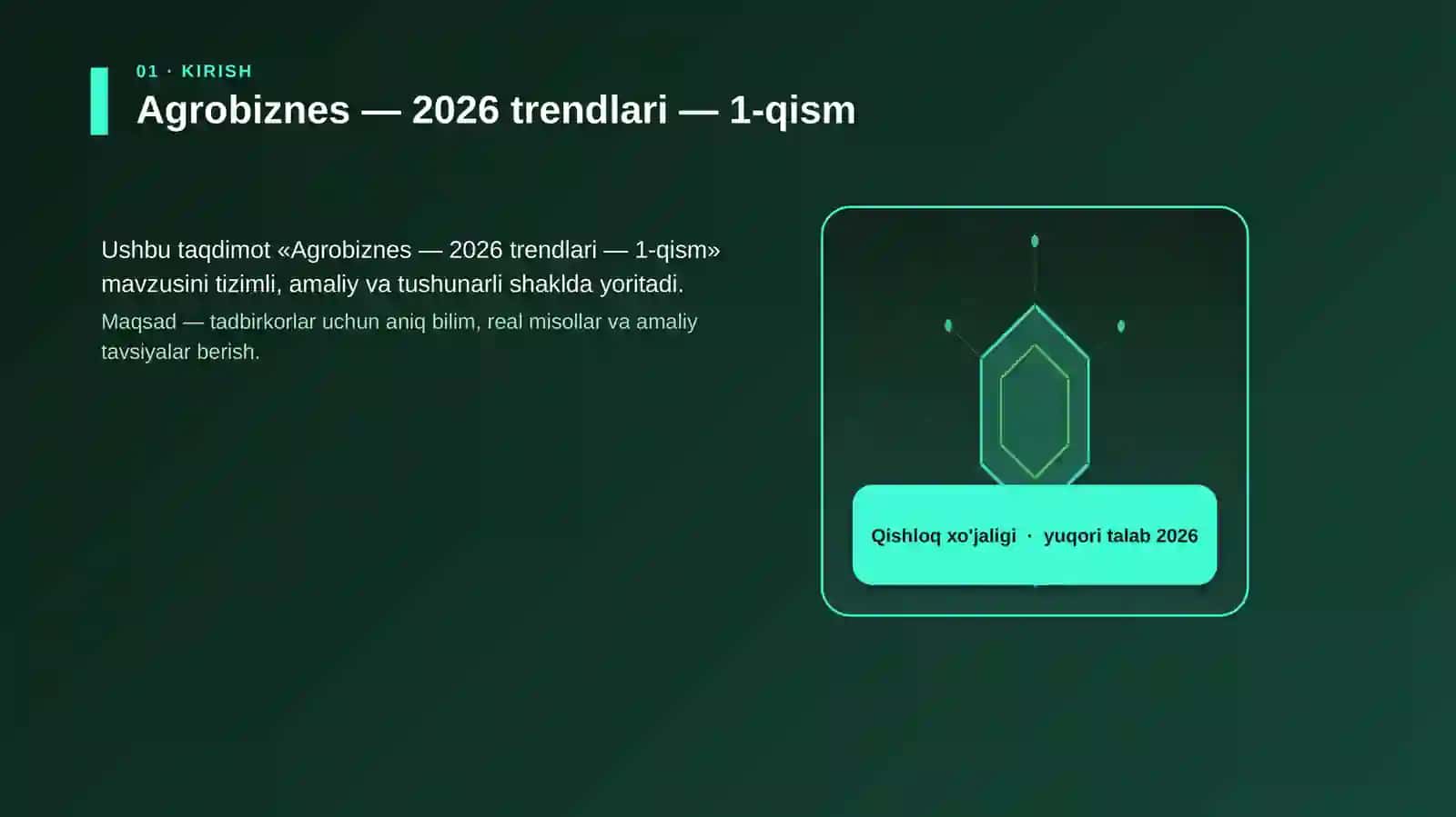 Agrobiznes — 2026 trendlari — 1-qism 3