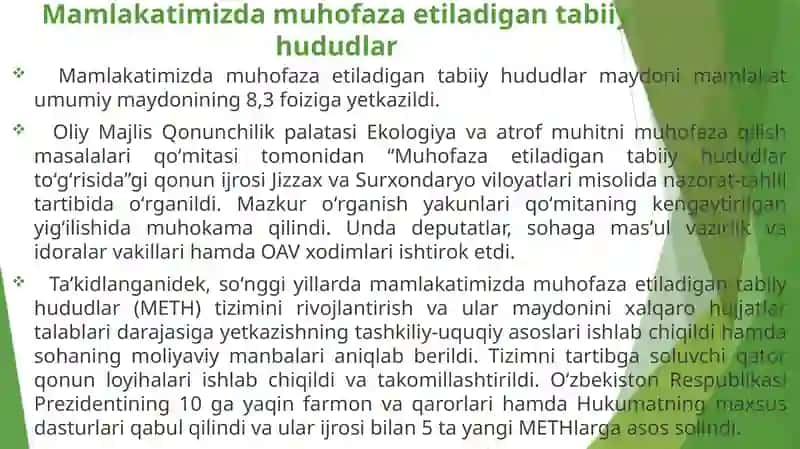 O‘zbekistonda  muhofaza etiladigan tabiiy hududlar 3