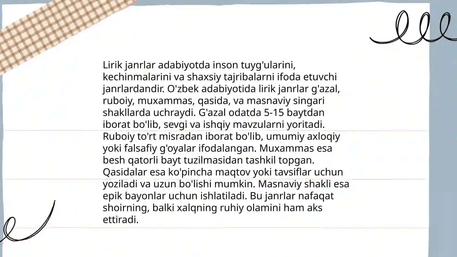 Adabiy moloqotga asoslangan janrlar 3