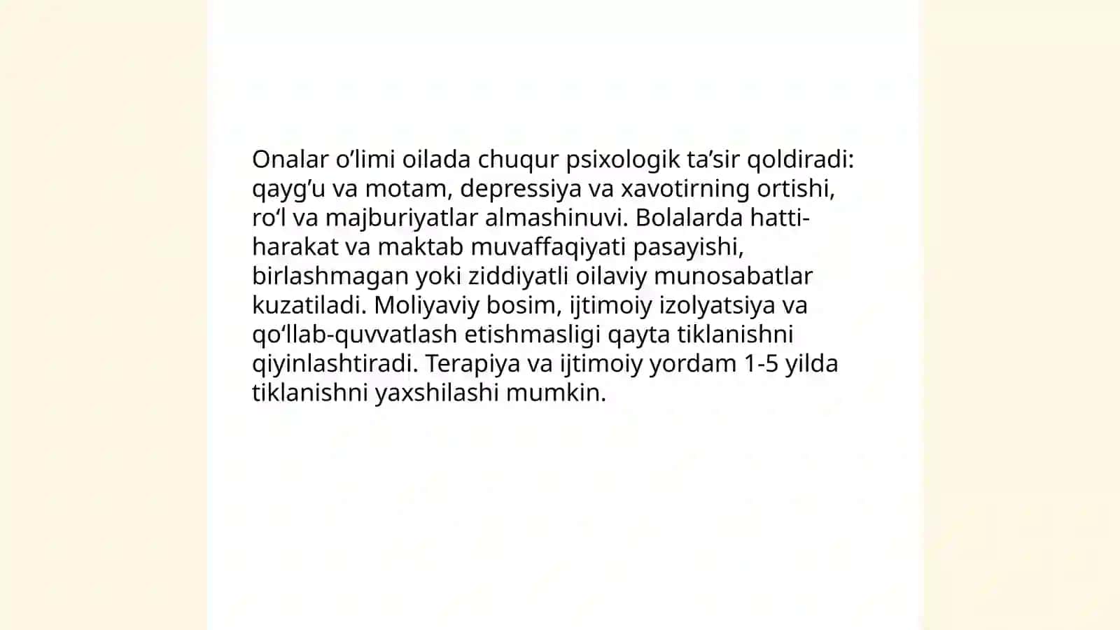 Onalar o’lmi 3