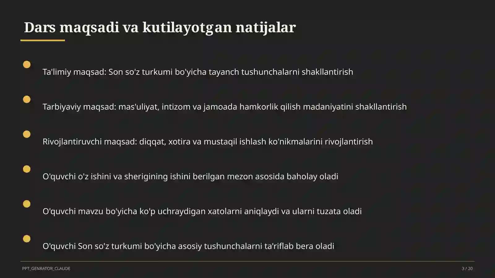Son so'z turkumi (4-sinf) 3