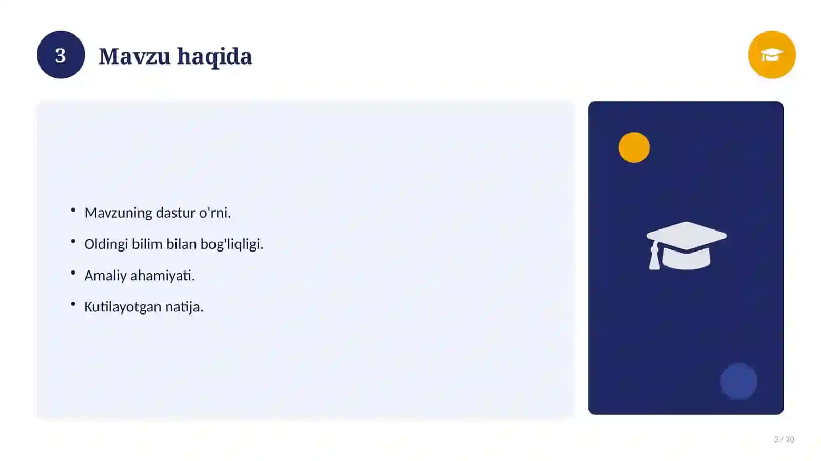Informatika fanidan 9-sinf: didaktik tarqatma materiallar 3