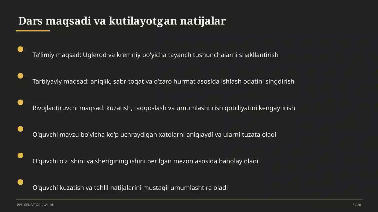 Uglerod va kremniy (9-sinf) 3