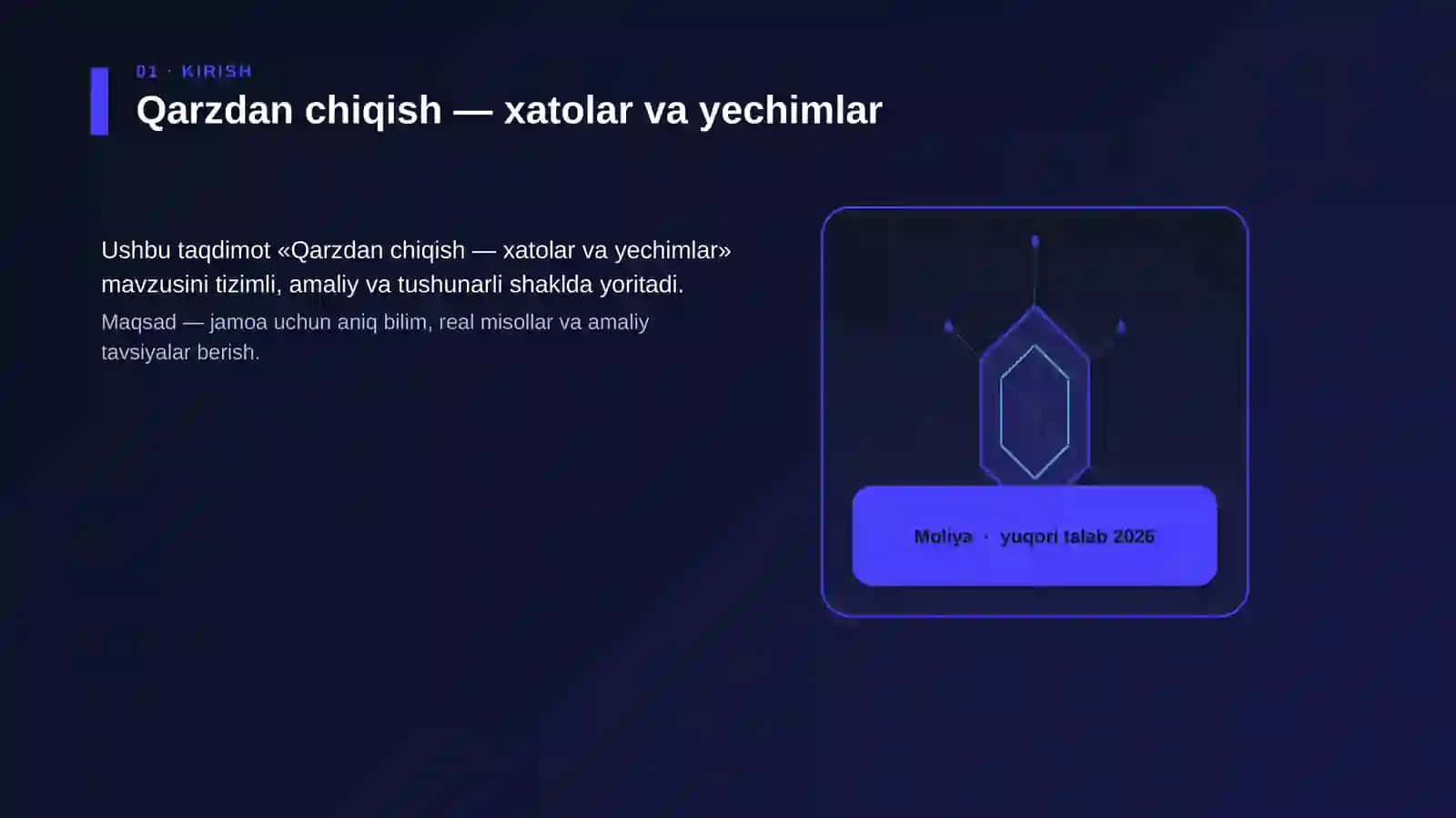 Qarzdan chiqish — xatolar va yechimlar 3