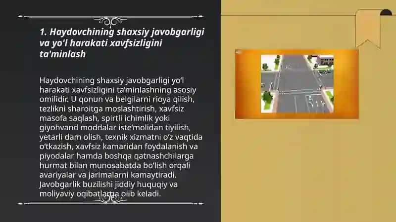 Yo'l harakati xavfsizligini taminlashda haydovchining ahamiyati 3