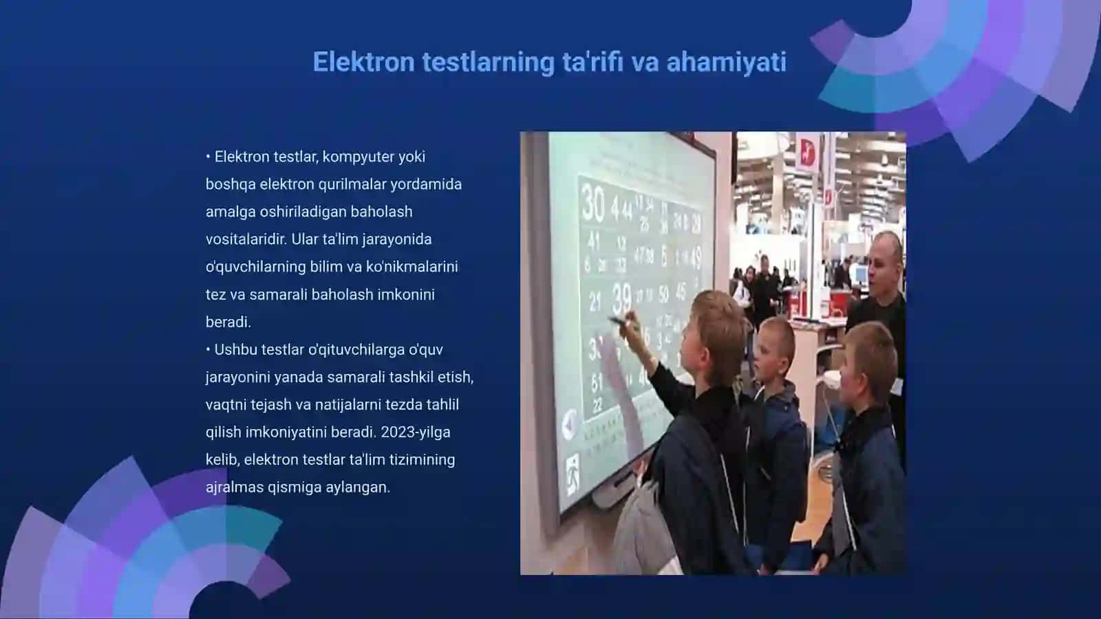 Elektron test yaratish texnologiyasi 3