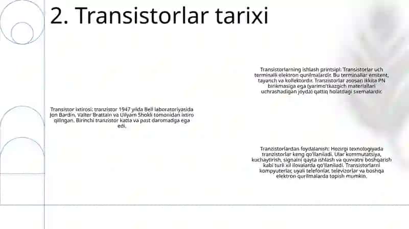 Tranzistorlar Va Ularni Ishlash Prinspi 3