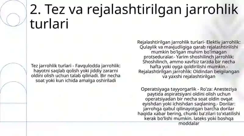 Bemorlarni Tezkor Va Rejali Aperatsiyaga Tayyorlash 3