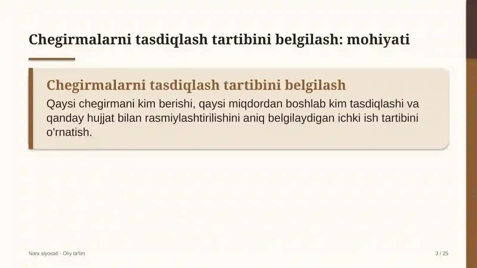 Chegirmalarni tasdiqlash tartibini belgilash: mohiyati 3