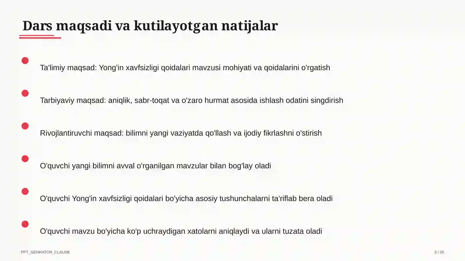 Yong'in xavfsizligi qoidalari 3