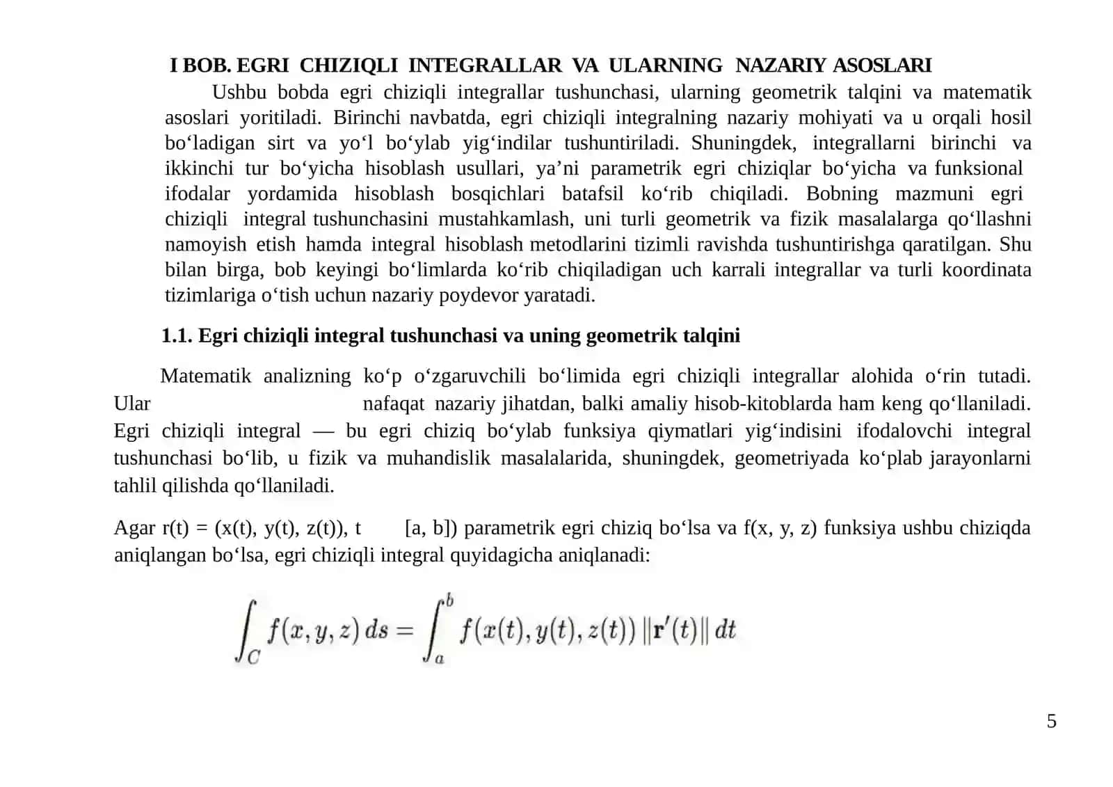 Egrichiziq integrallarning aylanma sirt yuzini hisoblashga qo'llanilishi 3