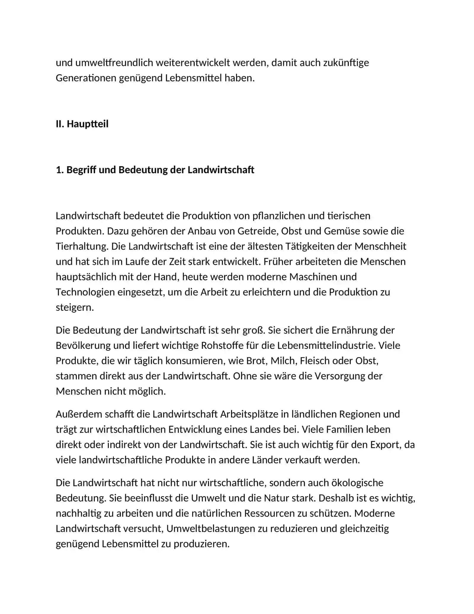DAS THEMA: LANDWIRTSCHAFT IN DEUTSCHLAND 3
