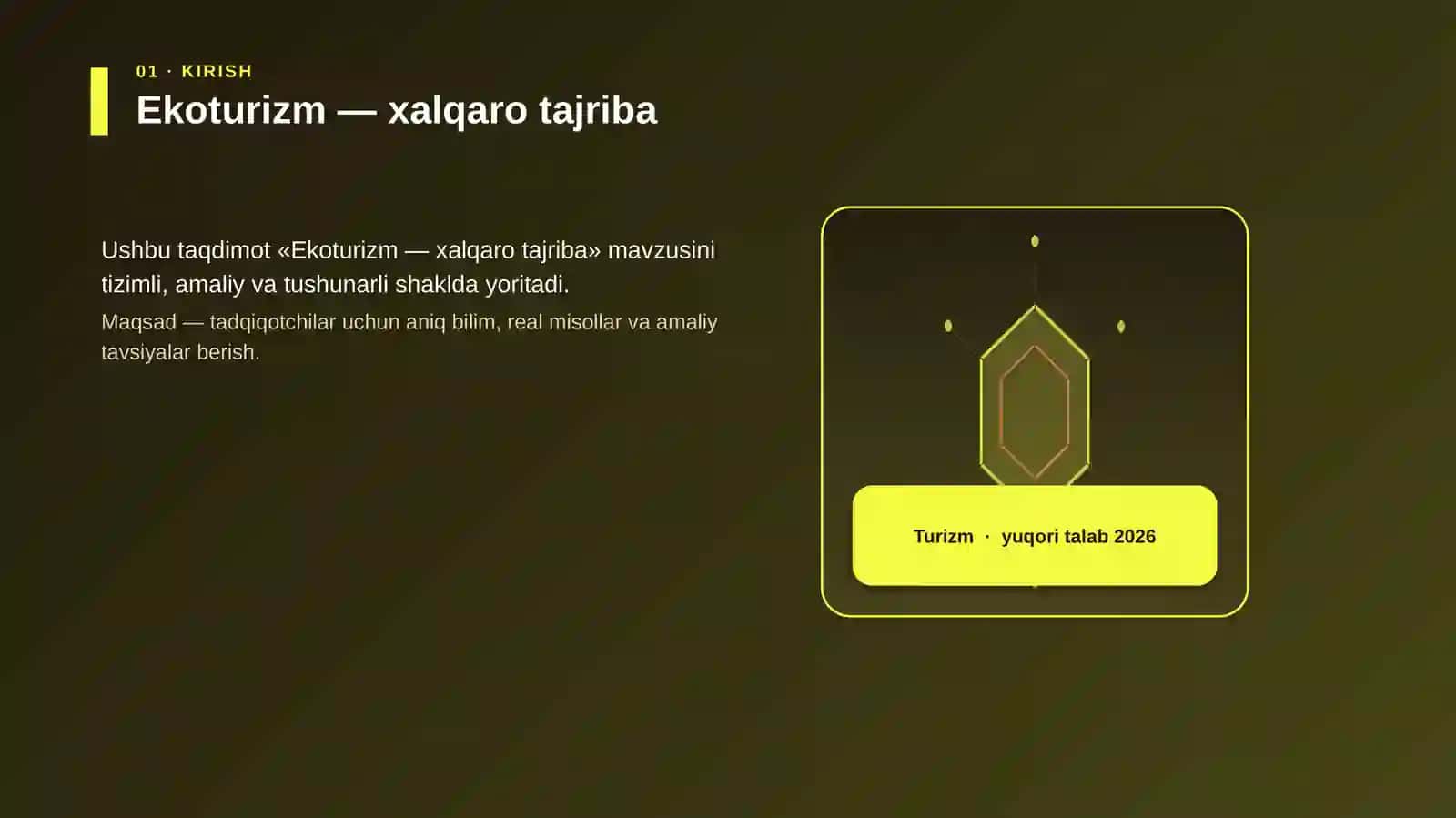 Ekoturizm — xalqaro tajriba 3