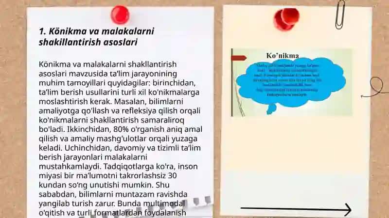 Könikma va malakalarni shakillantirish 3