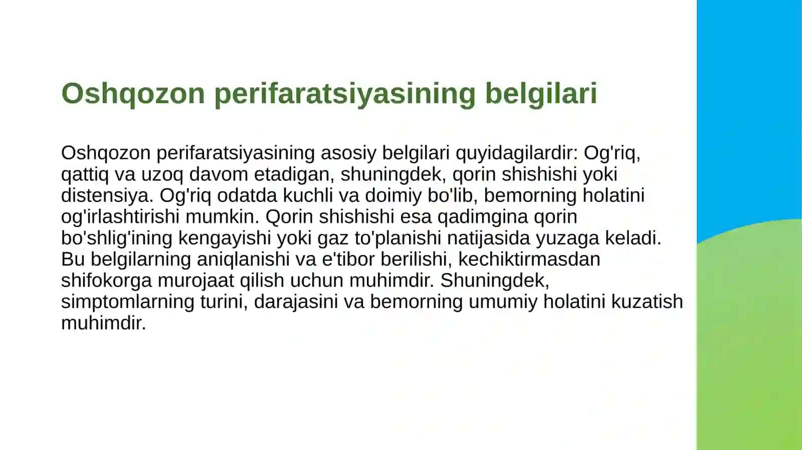 Chaqaloq va bolalarda Oshqozon perifaratsiyasiga olib keluvchi xirurgik holatlar 3