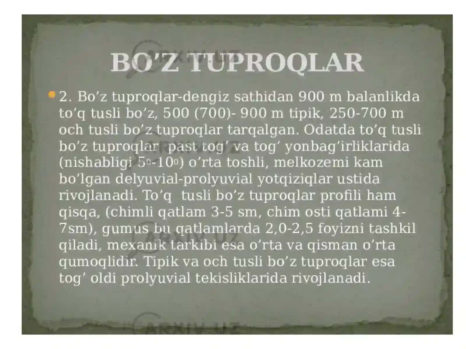 Tuproqshunoslik Ta’limi 3