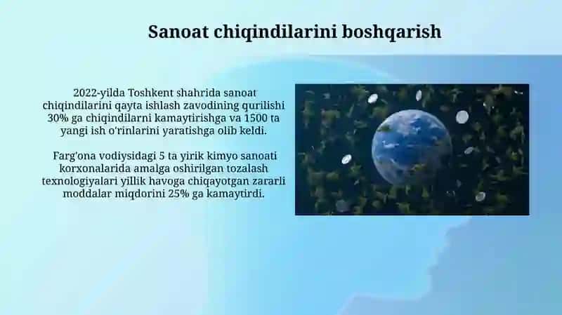 Atrof muhit ifloslanishini nazorat qilish usullari (suv, havo, tuproq) 3