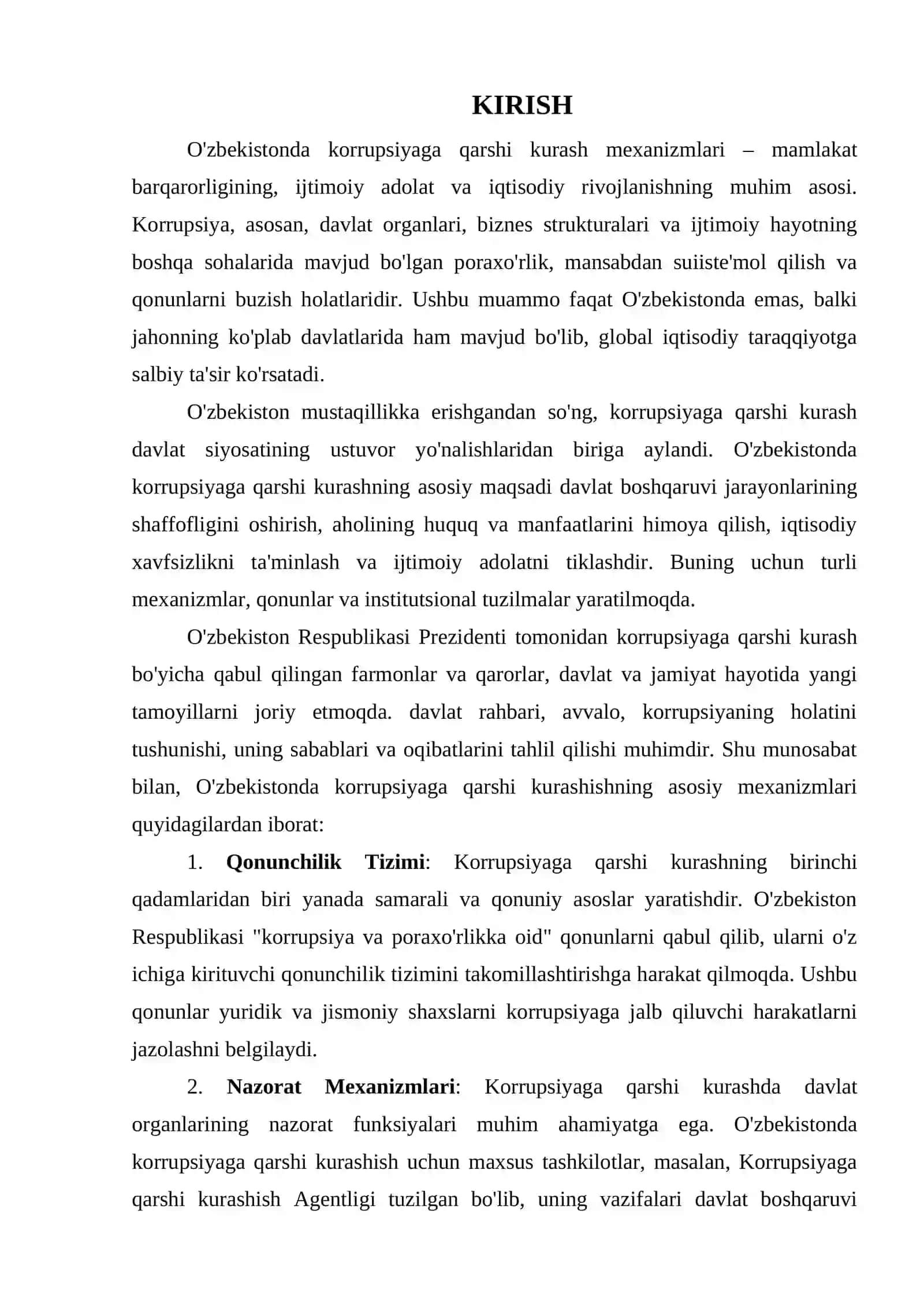 O'zbekistonda Korrupsiyaga Qarshi Kurash Mexanizmlari 3