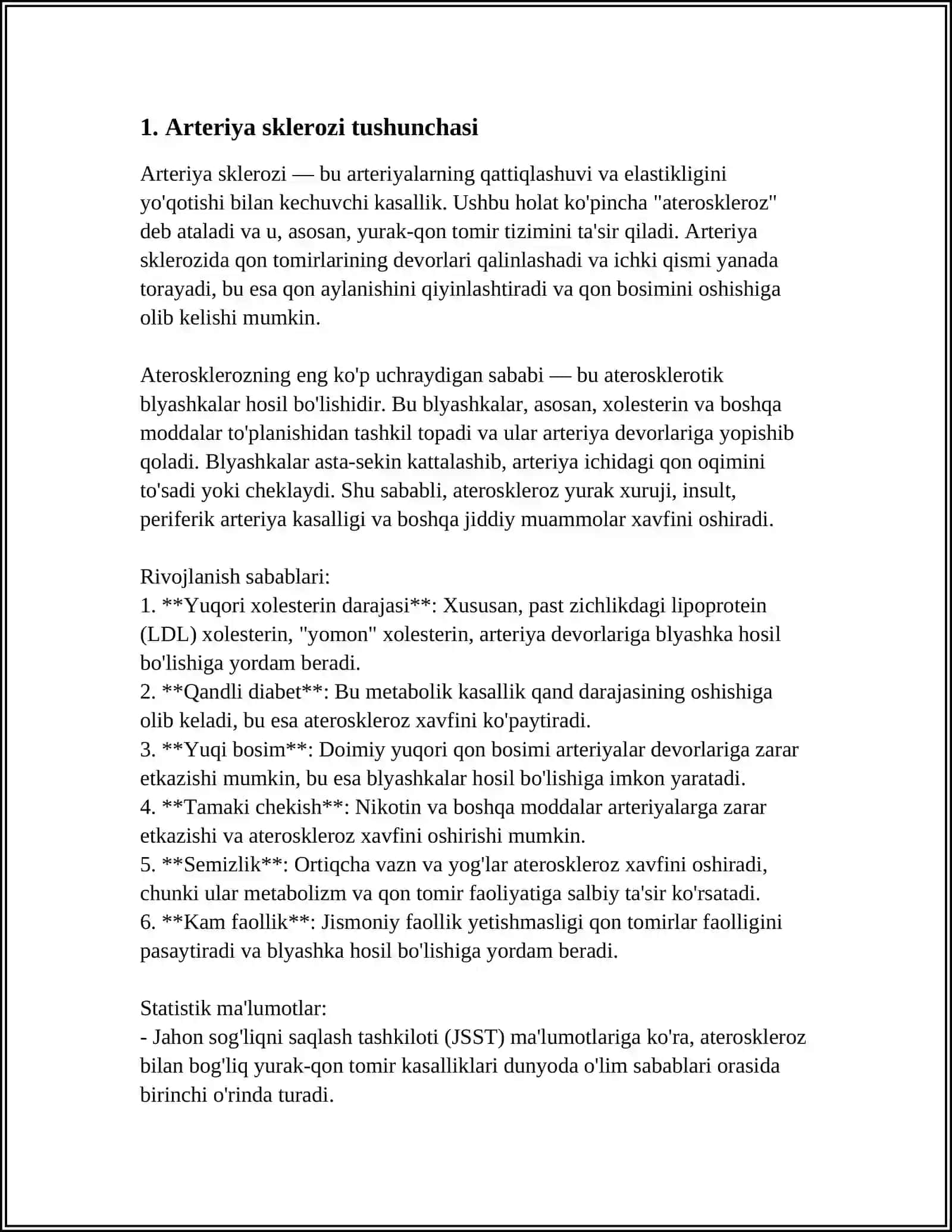 ARTERIYA SKLEROZ GIPERTO’NIYA KASALLIK GIPERTONOZIK KRIZDA SHOSHILINCH YORDAM KO’RSSTISH 3