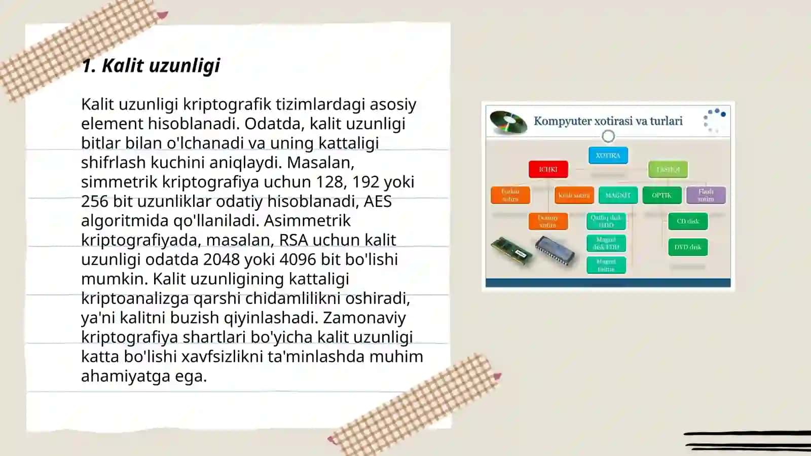 Kalit uzunligi 3