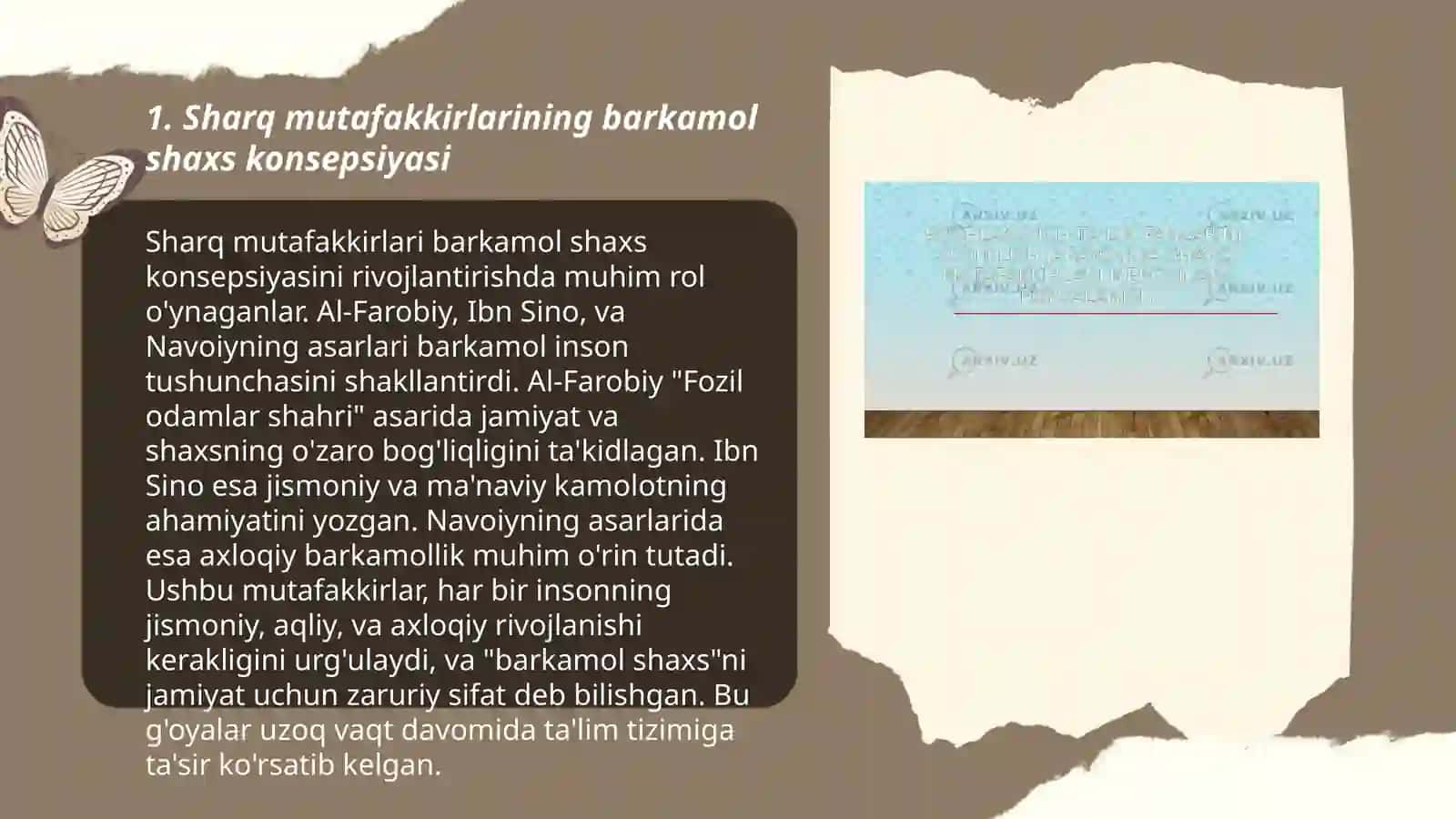 Sharq mutafakkirlari barkamol shaxs tarbiyasi haqida Boshlang'ich ta'limda milliy tarbiya asoslari 3