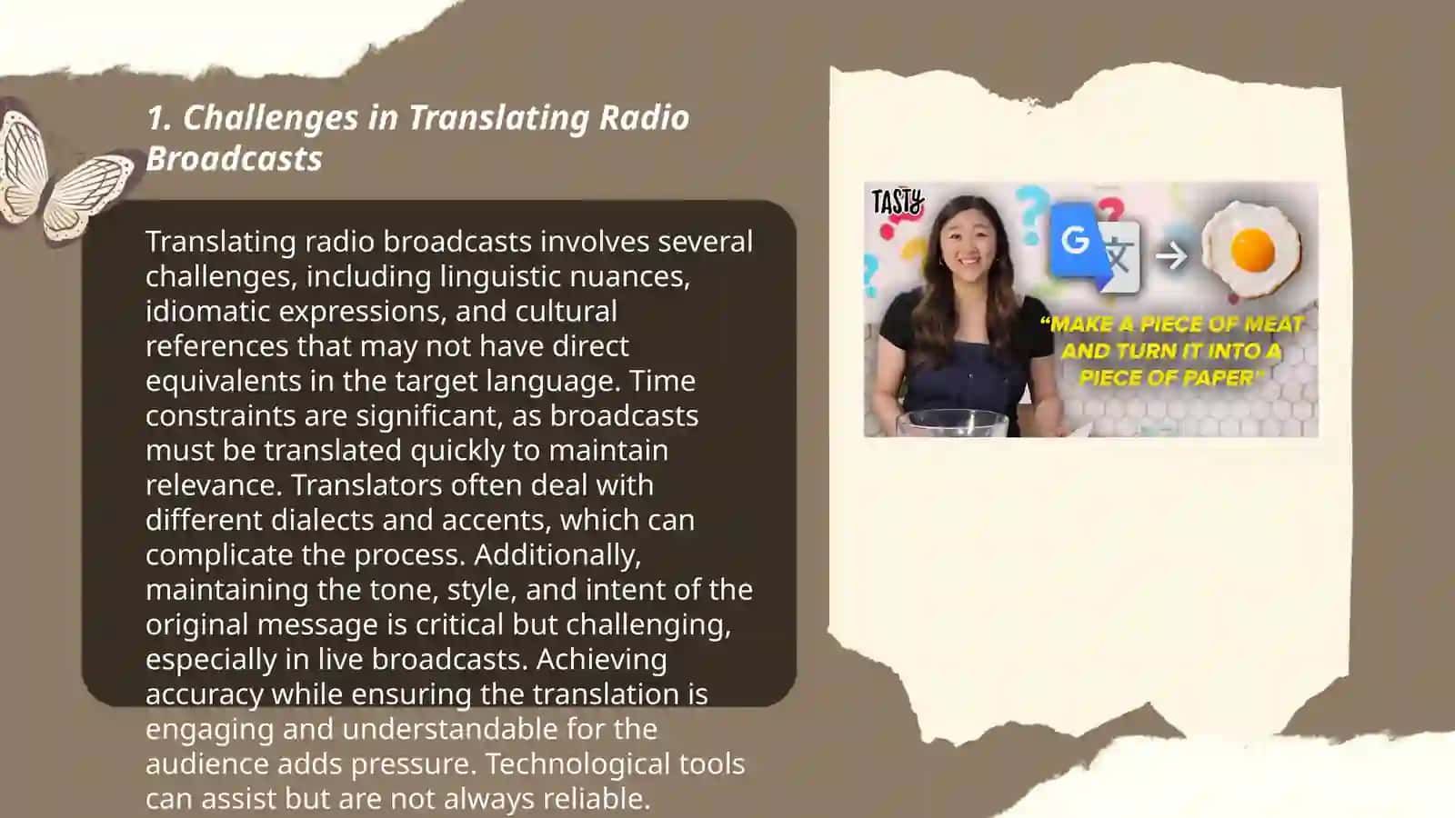 Translating radio and TV materials 3