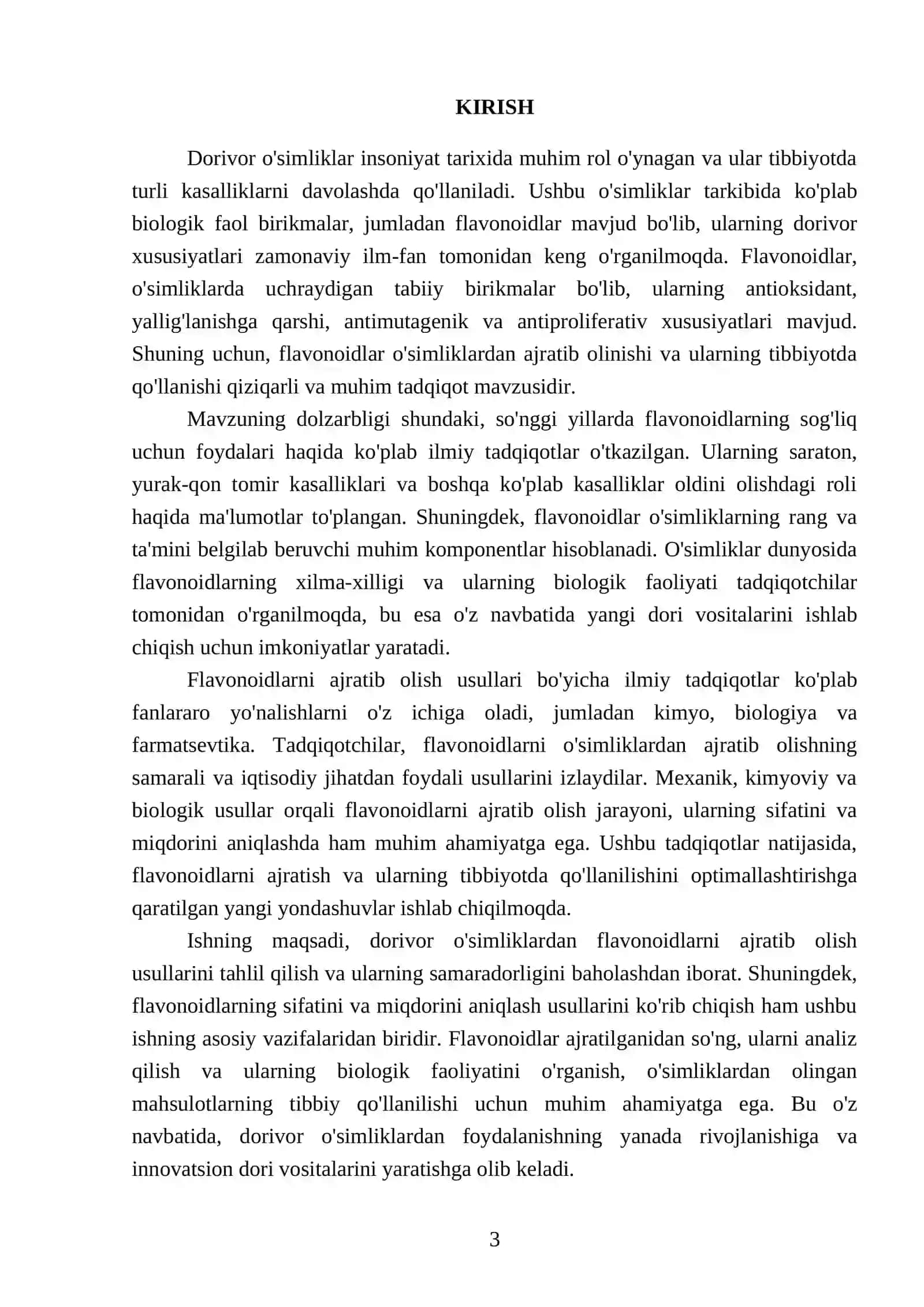 Dorivor o'simlik mahsulotlaridan flavonoidlarni ajratib olish usullari 3