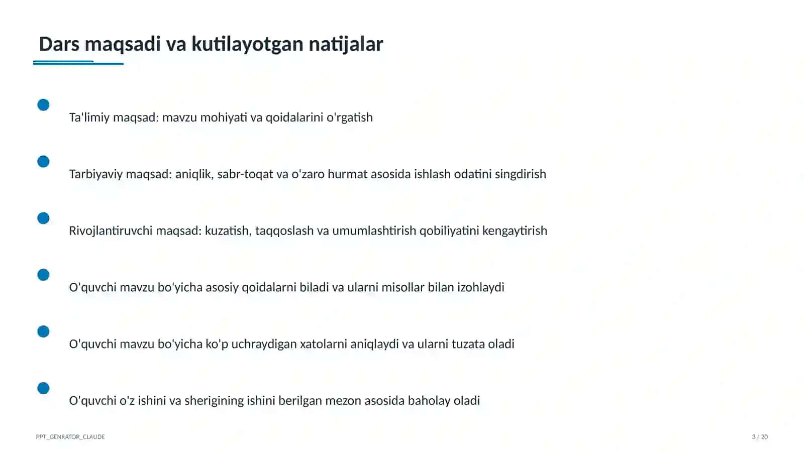 Interfaol metodlar: Venn diagrammasi va Insert 3