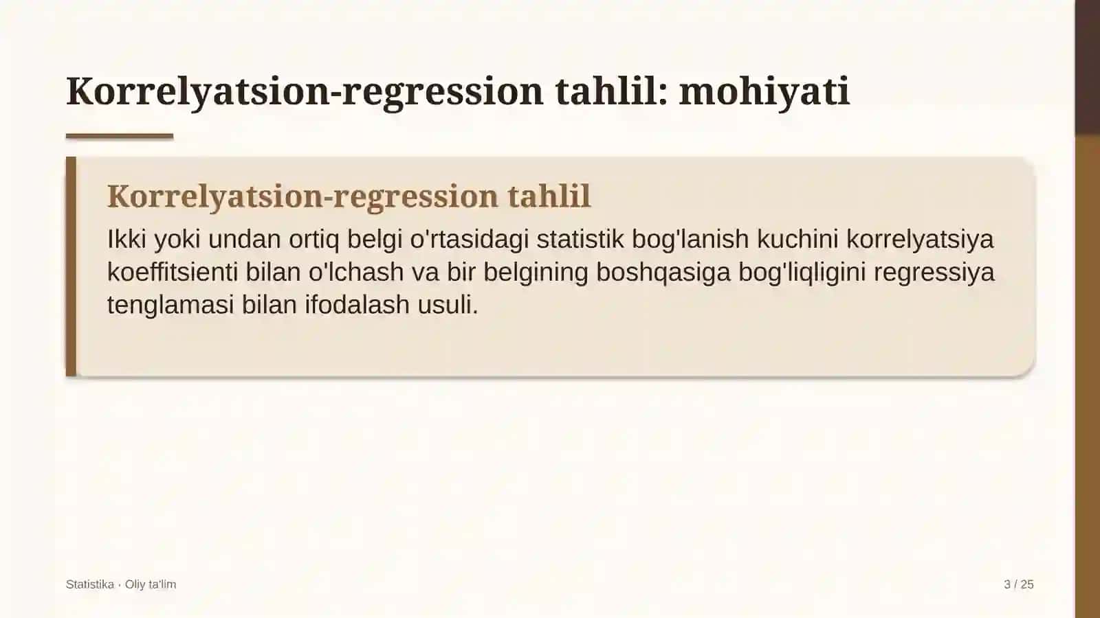elchixonalarda korrelyatsion regression tahlil 7679 3