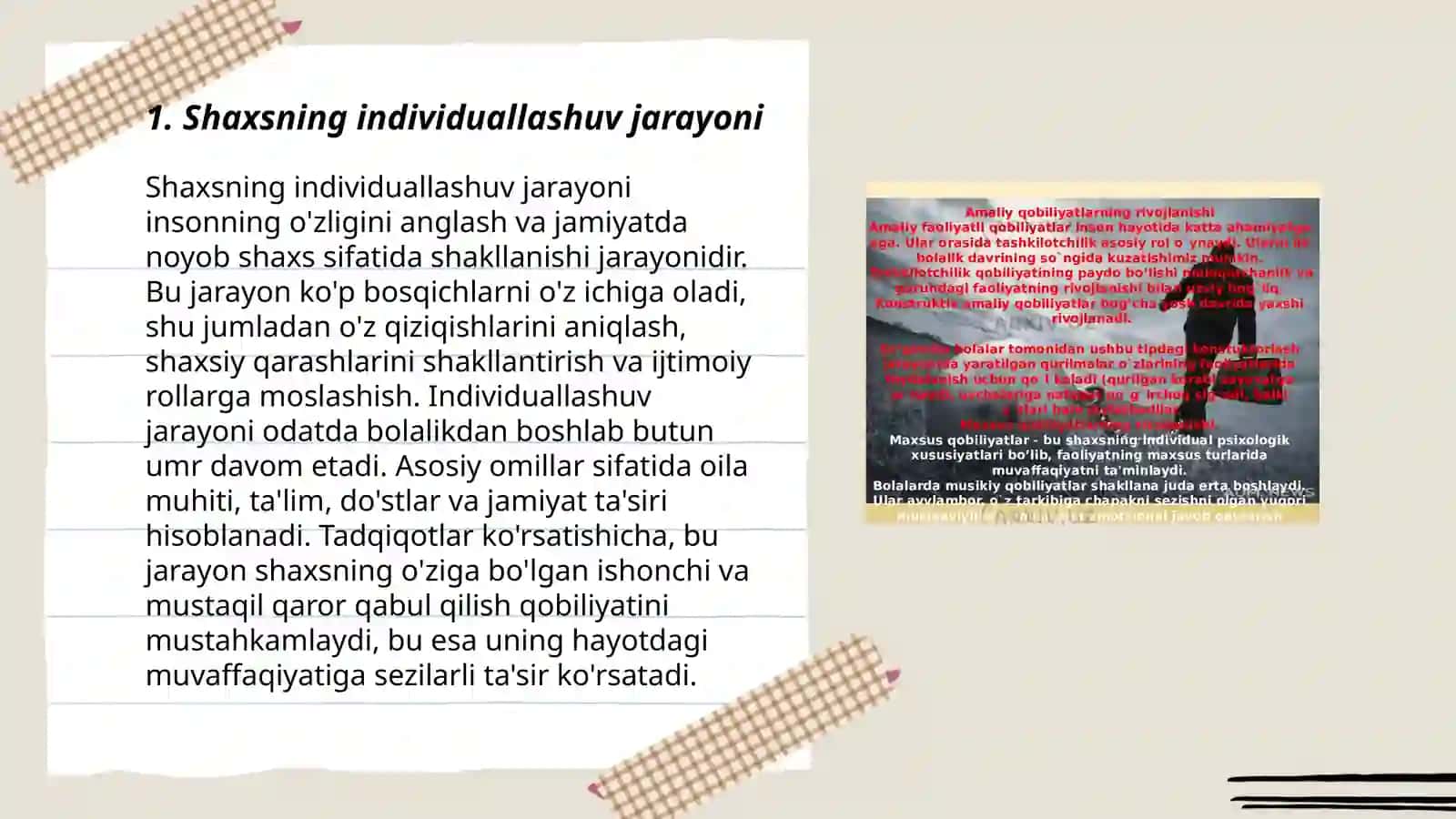 SHAXSNING INDIVUDALLASHUVI 3